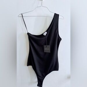 Le Lis Sleek Black Bodysuit